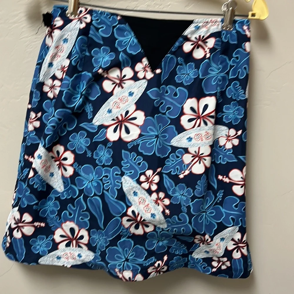 Terry precision cycling skirt. Side top buckle. Expandable  wrap waist - Picture 4 of 7